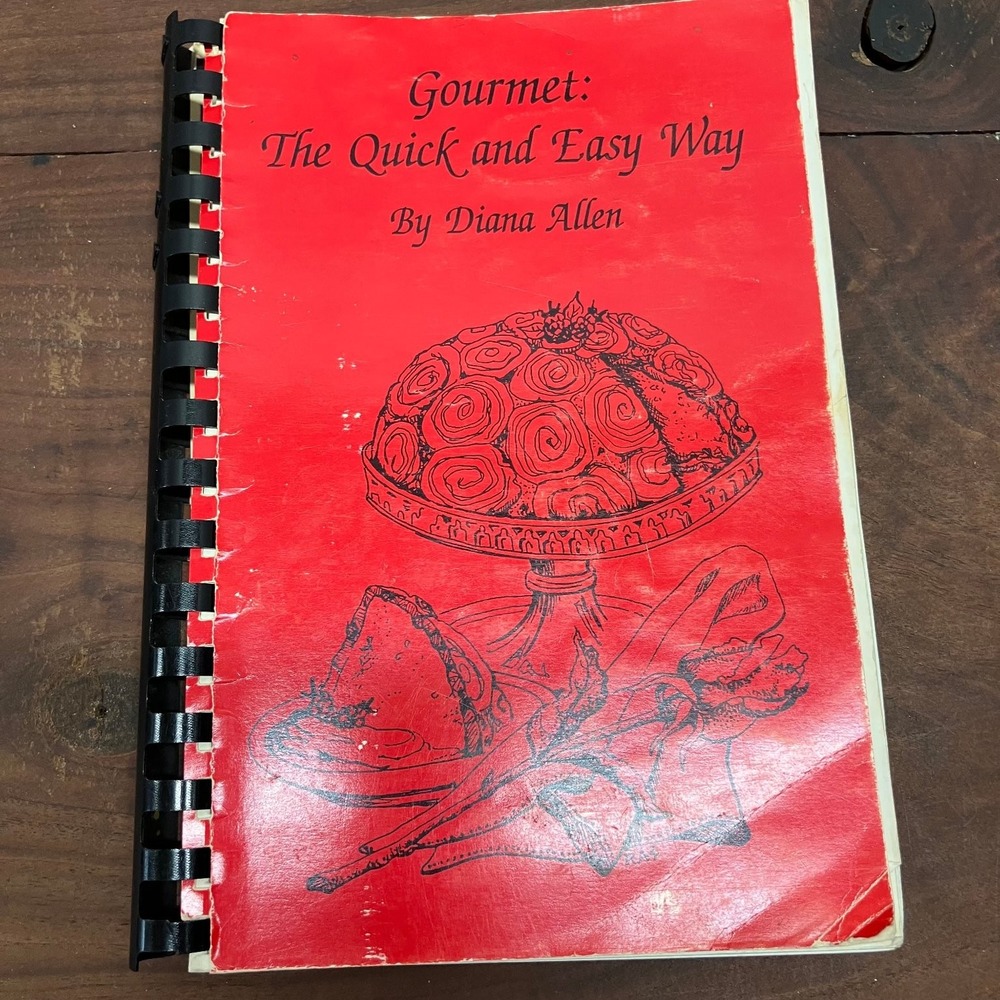 Gourmet The Quick and Easy Way Diana Allen 1992 1st Printing Cookbook